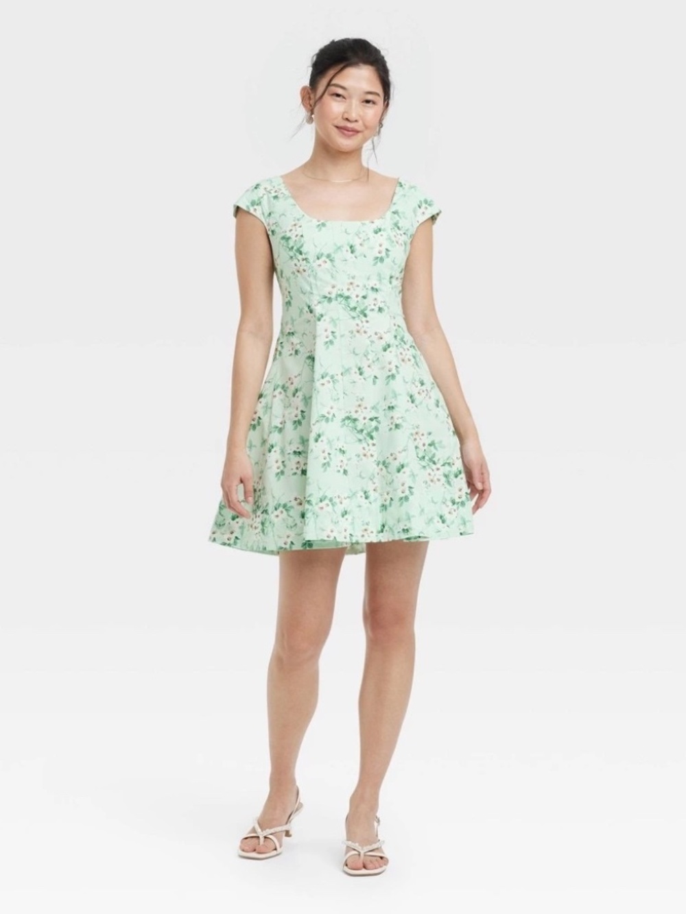 Women's Corset Woven Mini a-Line Dress